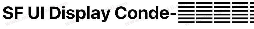 SF UI Display Conde字体转换